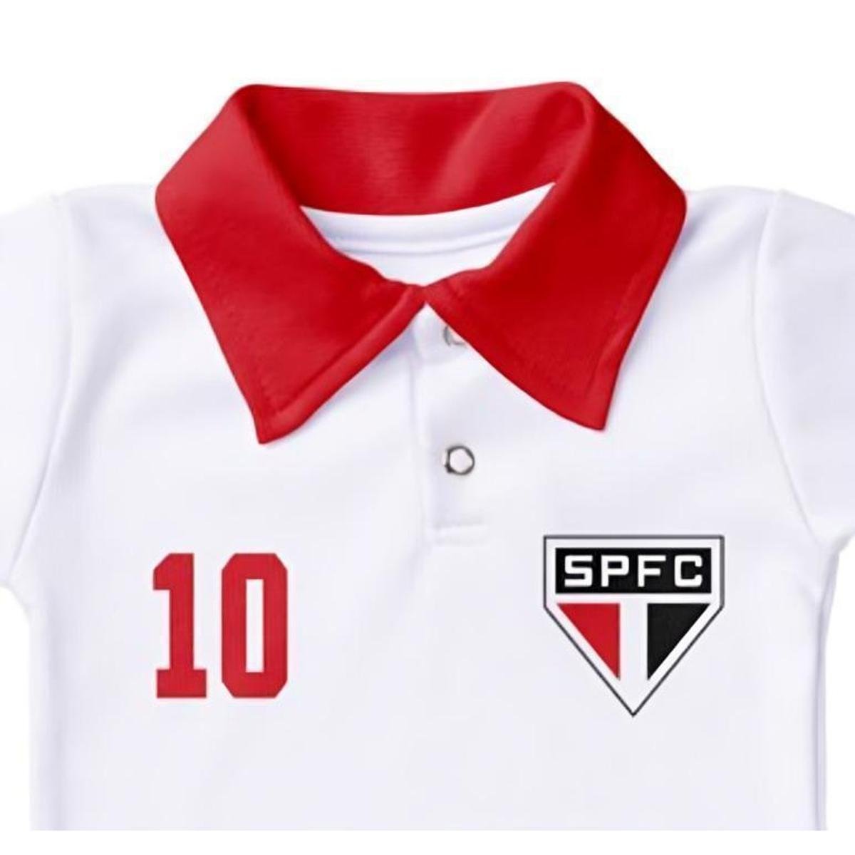 Body São Paulo Polo Bebê Torcida Baby Torcedor