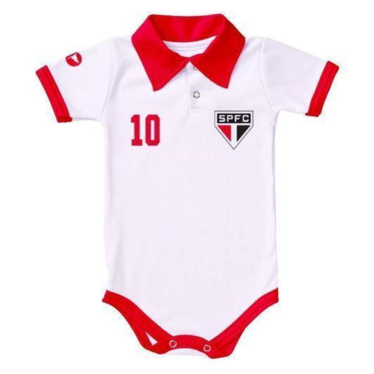 Body São Paulo Polo Bebê Torcida Baby Torcedor