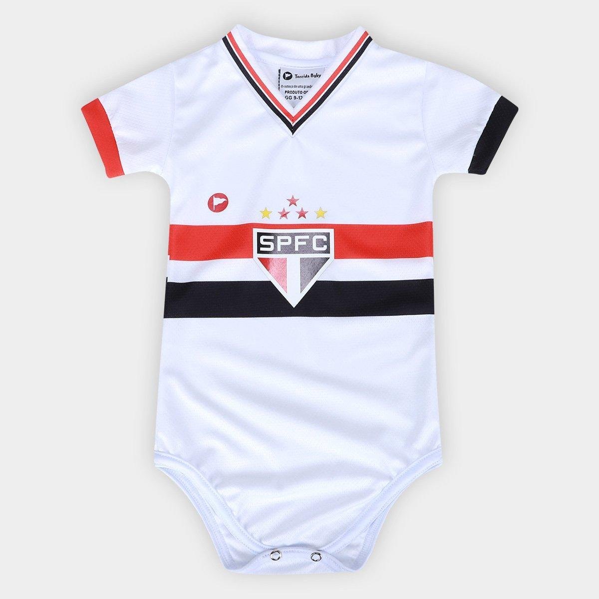 Body São Paulo Premium Infantil Torcida Baby Torcedor