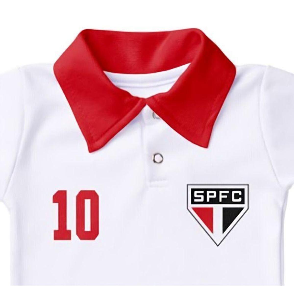 Body São Paulo Polo Bebê Torcida Baby Torcedor
