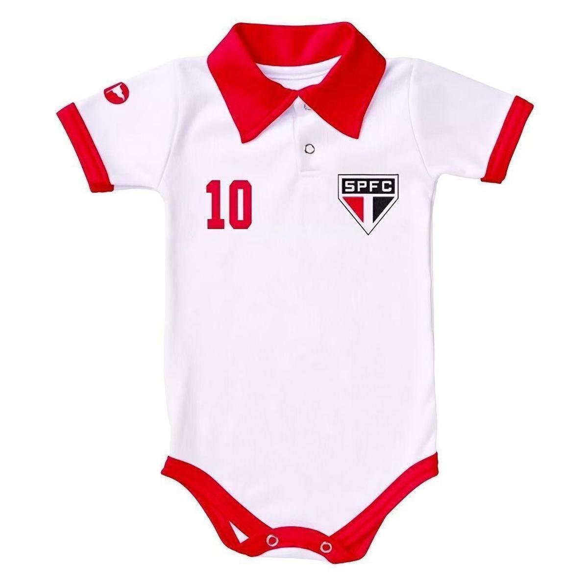 Body São Paulo Polo Bebê Torcida Baby Torcedor