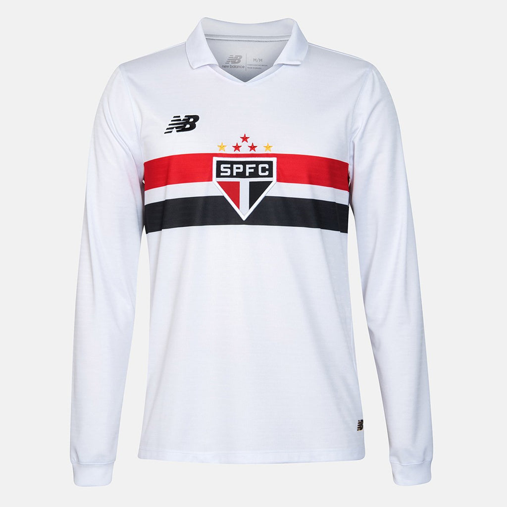 Camisa São Paulo I 2024 Masculina New Balance Manga Longa
