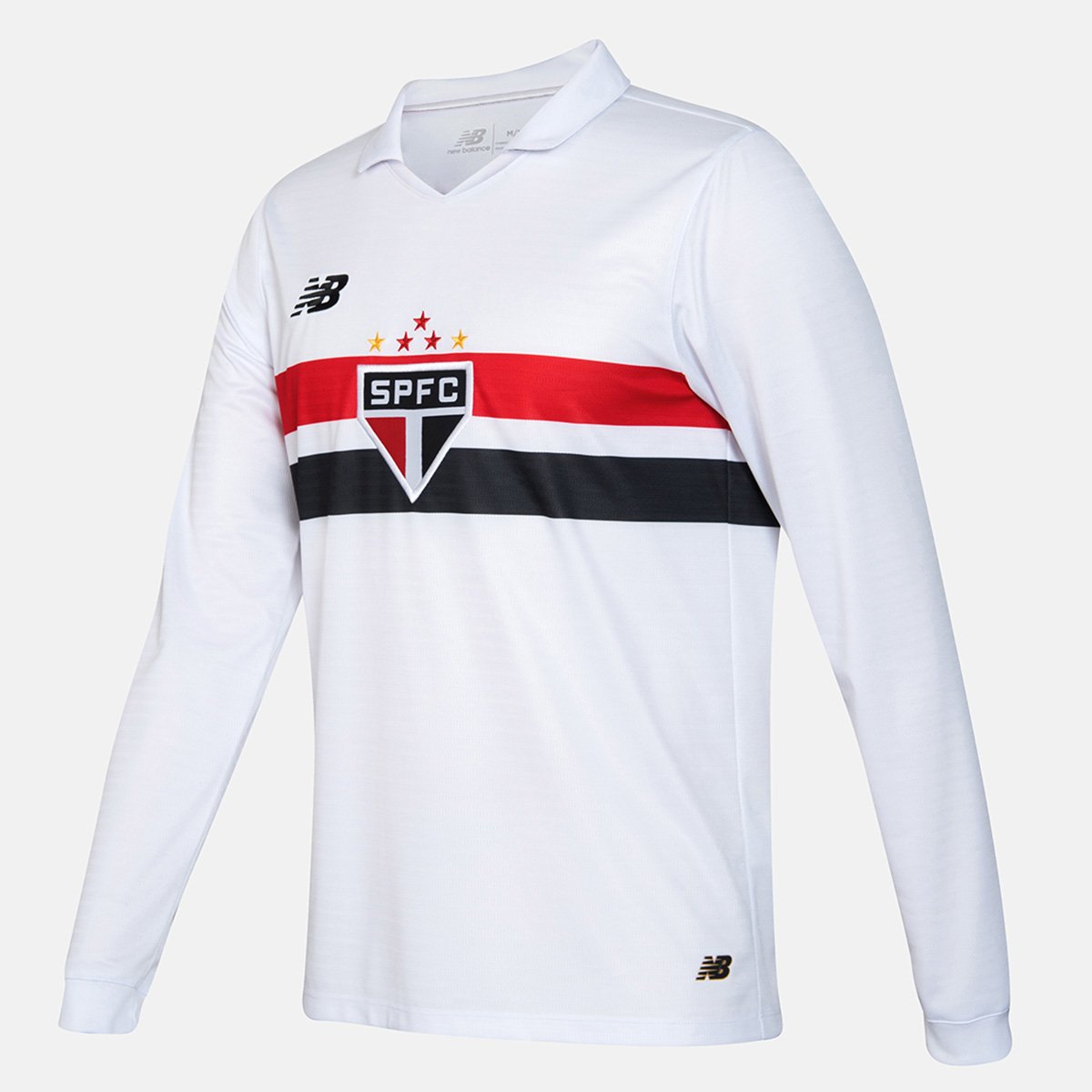 Camisa São Paulo I 2024 Masculina New Balance Manga Longa