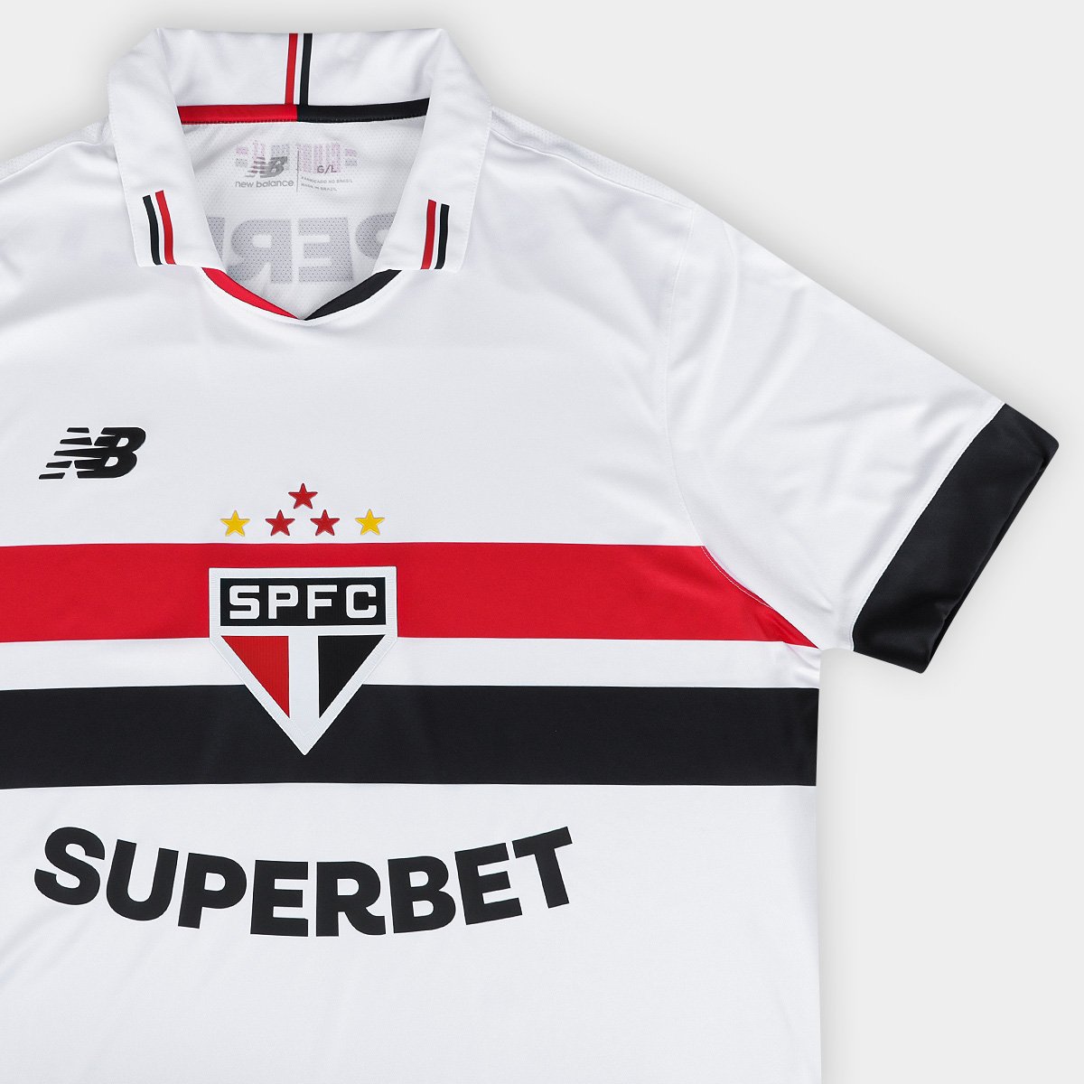 Camisa São Paulo I 24/25 Masculina New Balance Jogador