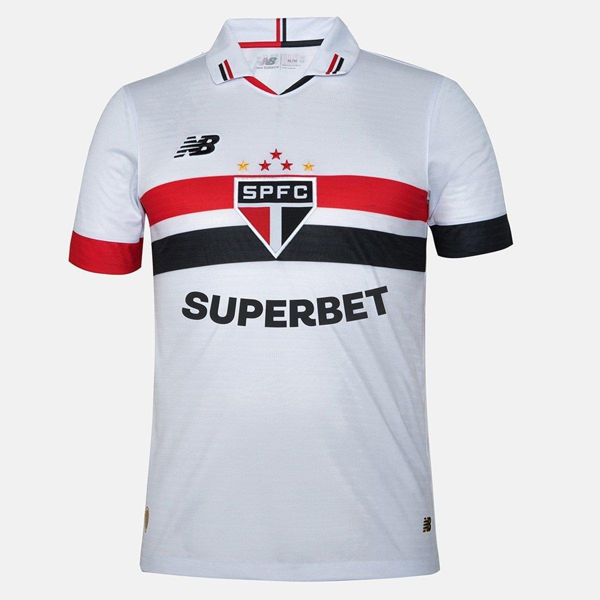 Camisa São Paulo I 24/25 Masculina New Balance Torcedor