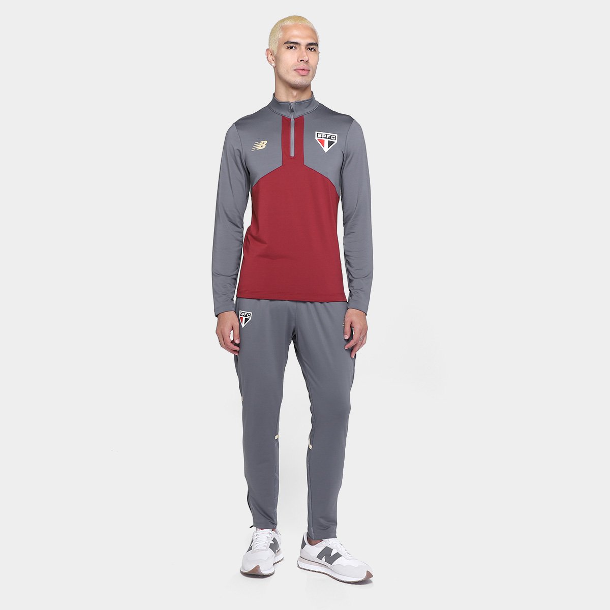 Blusa São Paulo Treino 25/26 Masculina New Balance