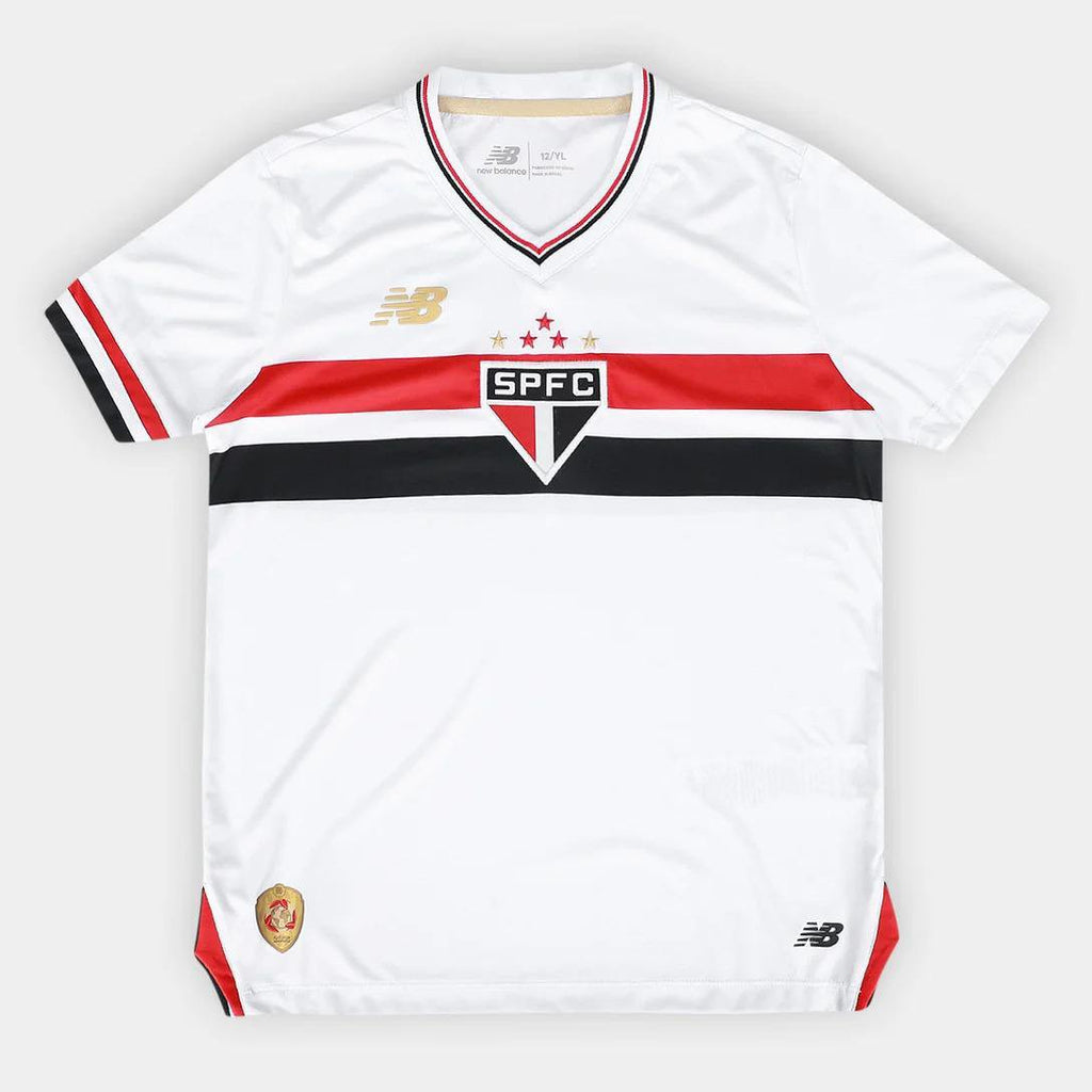 Camisa São Paulo I 25/26 Infantil New Balance Torcedor