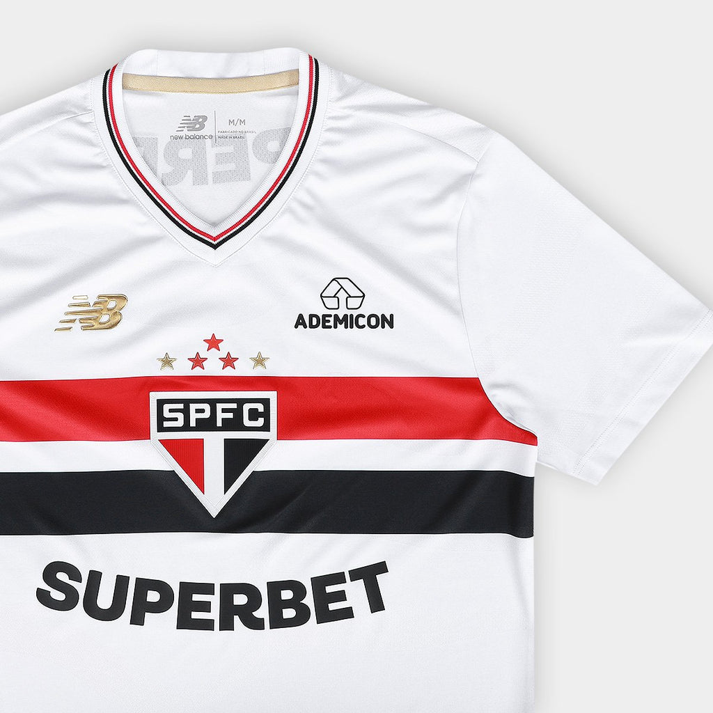 Camisa São Paulo I 25/26 Masculina New Balance Jogador