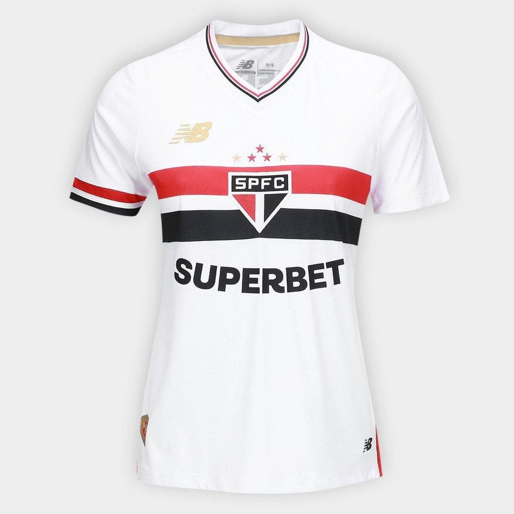 Camisa São Paulo I 25/26 Feminina New Balance Torcedor
