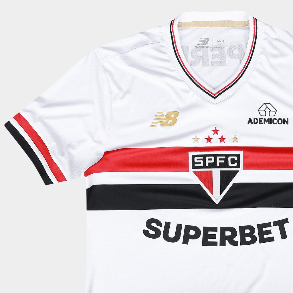 Camisa São Paulo I 25/26 Masculina New Balance Torcedor