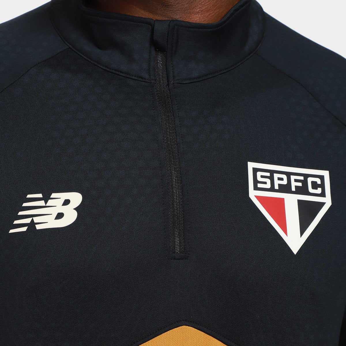 Blusa São Paulo Treino 26/27 Zíper Masculino New Balance