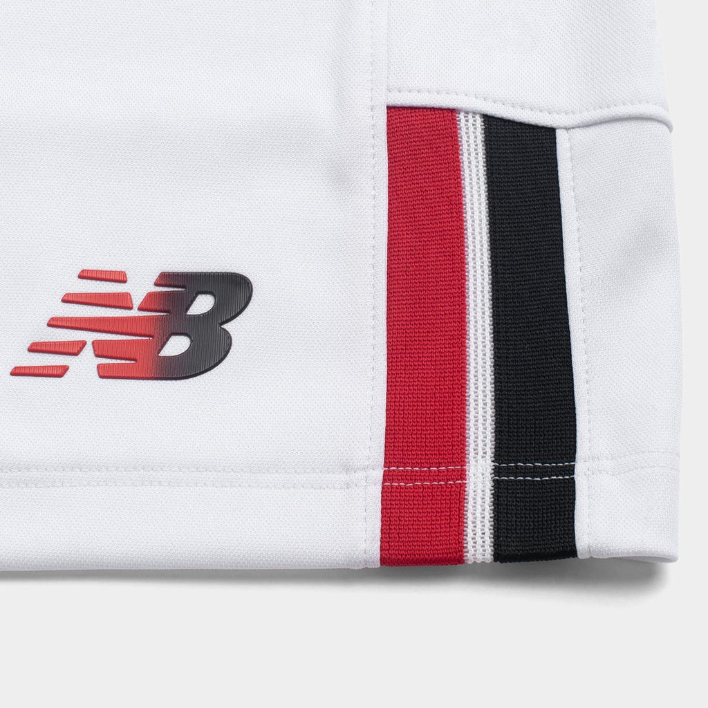 New Balance São Paulo I 26/27 Calção Masculino Branco e Vermelho