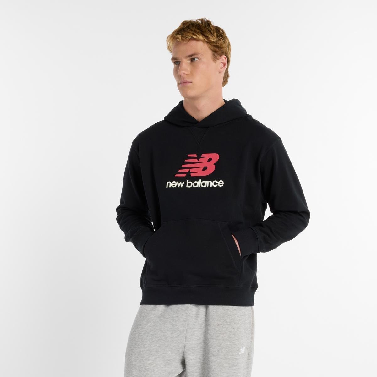 New Balance Athletics Logo Casaco com Capuz Masculino