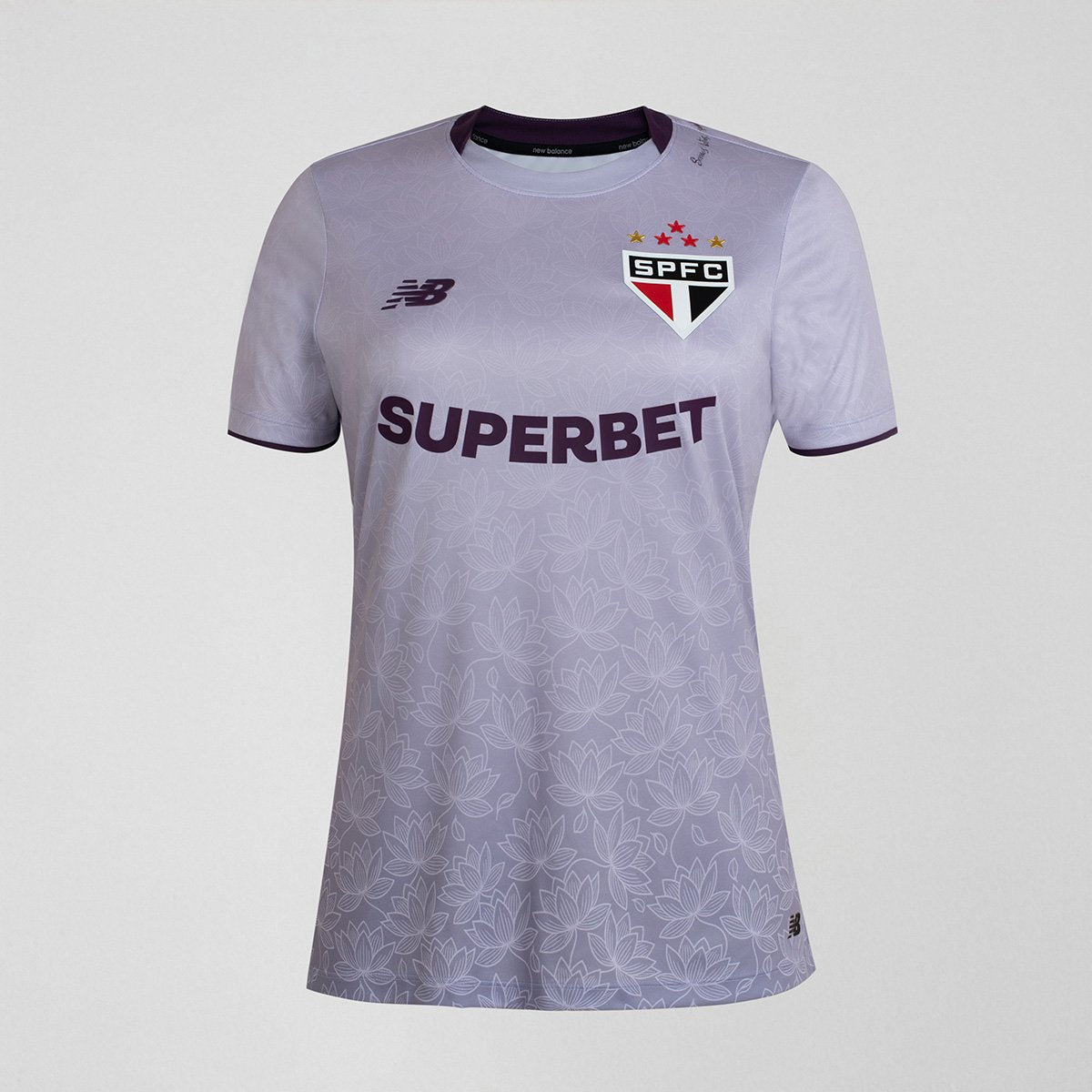 Camisa São Paulo Comemorativa Flor de Lótus 2026 Feminino New Balance Torcedor