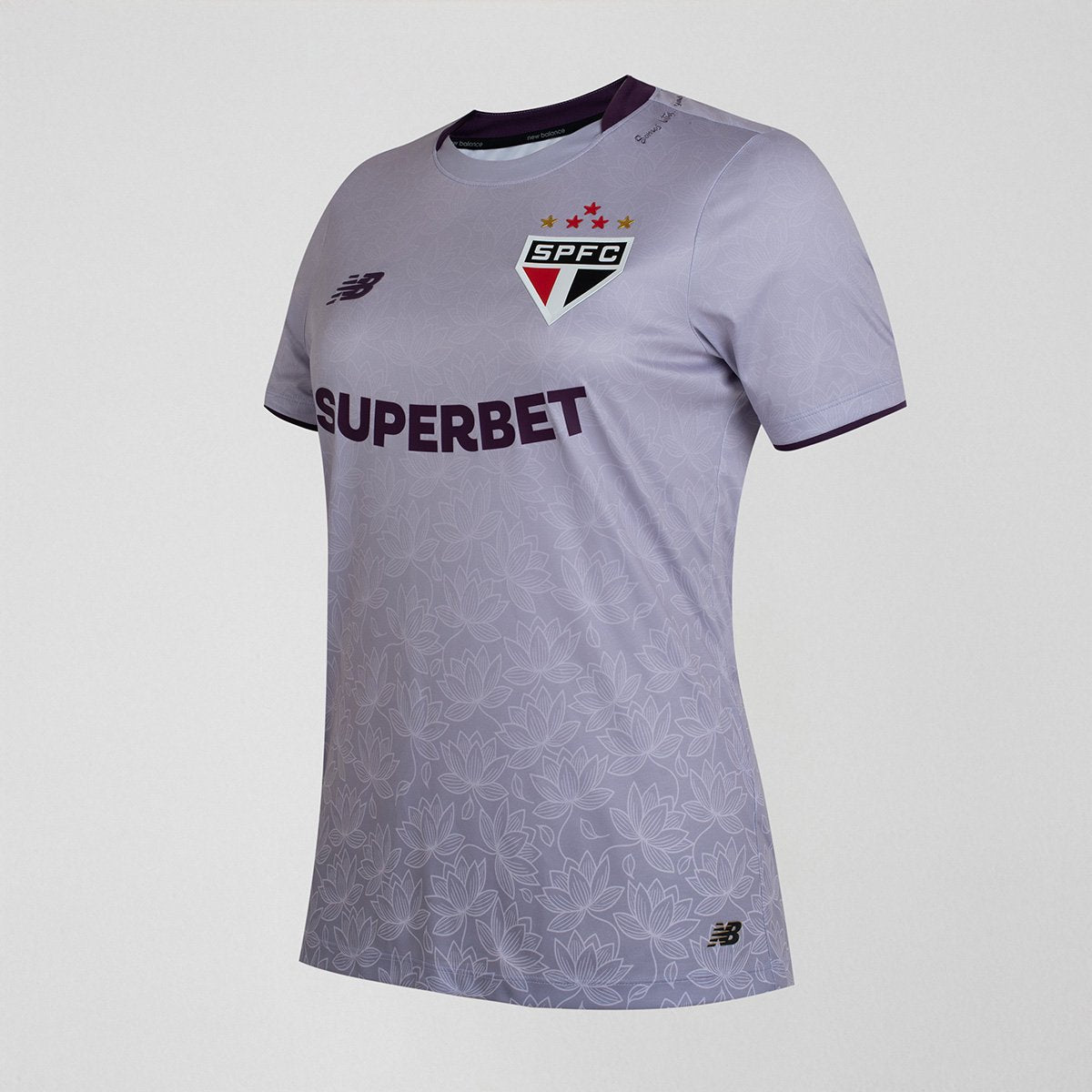 Camisa São Paulo Comemorativa Flor de Lótus Feminino New Balance Torcedor
