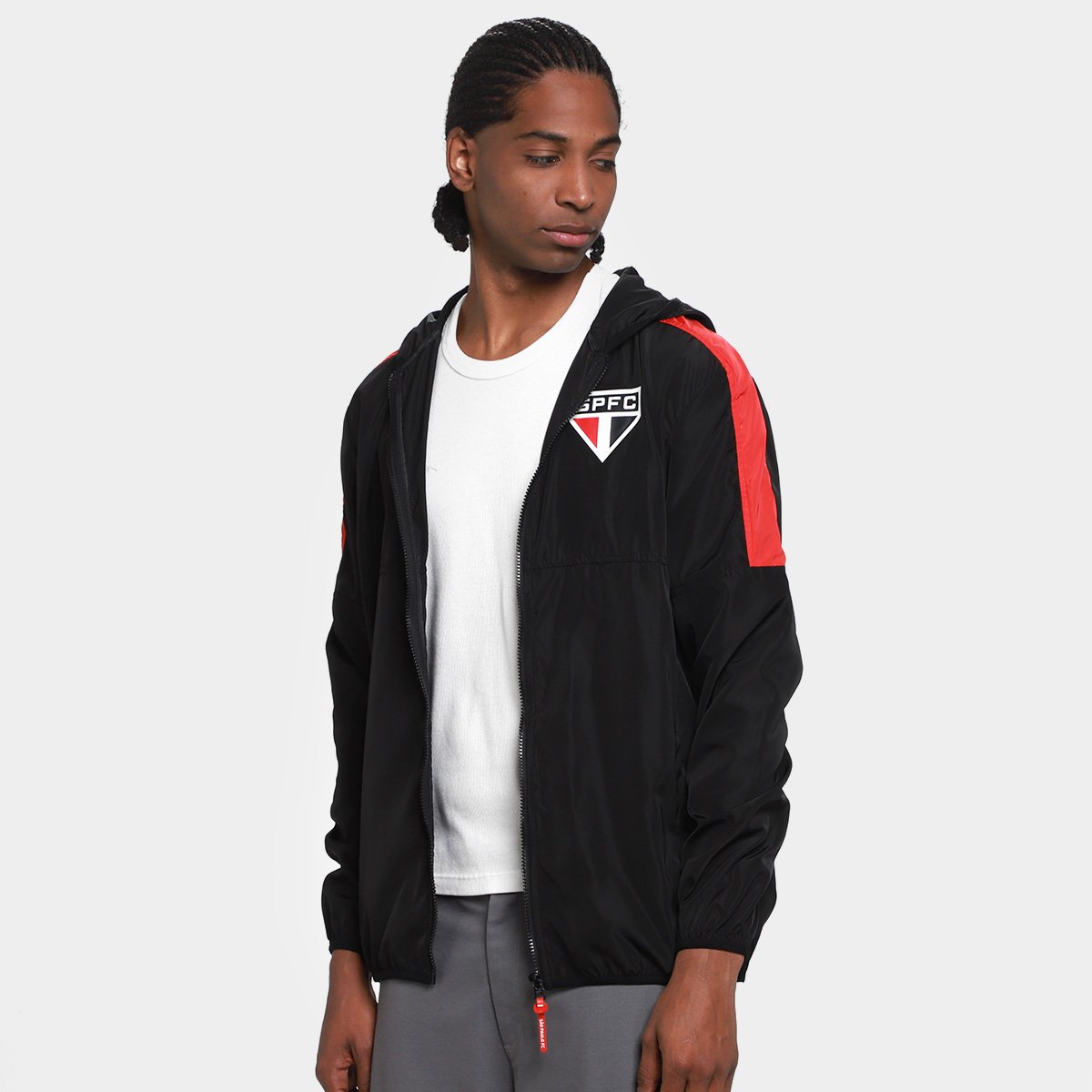 Surf Center São Paulo Orgulho Tricolor Corta-Vento Jaqueta Masculina