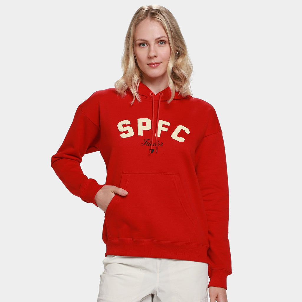 Surf Center São Paulo Tricolor com Capuz Moletom Feminino