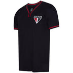 Camisa São Paulo Retrô Vintage Preta Masculina Retrôgol