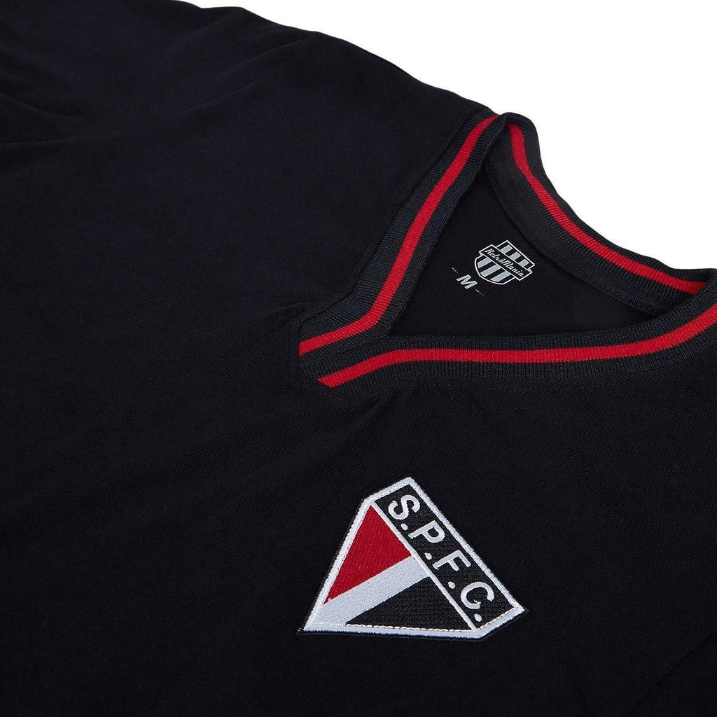 Camisa São Paulo Retrô Vintage Preta Masculina Retrôgol