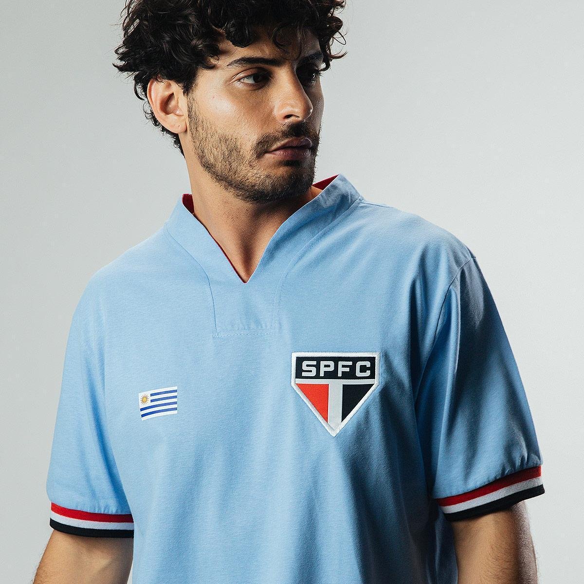 Camisa São Paulo Retrô Uruguai nº 5 Masculina Retrôgol