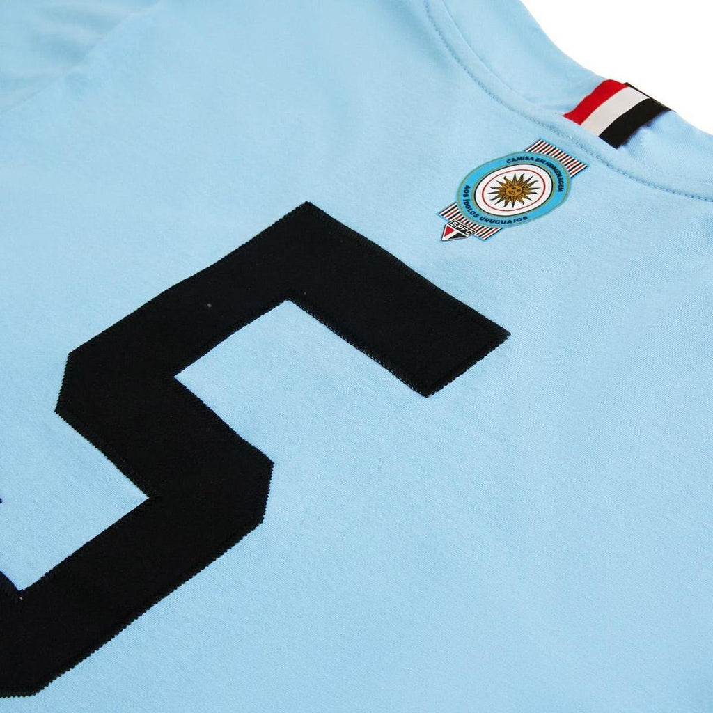 Camisa São Paulo Retrô Uruguai nº 5 Masculina Retrôgol