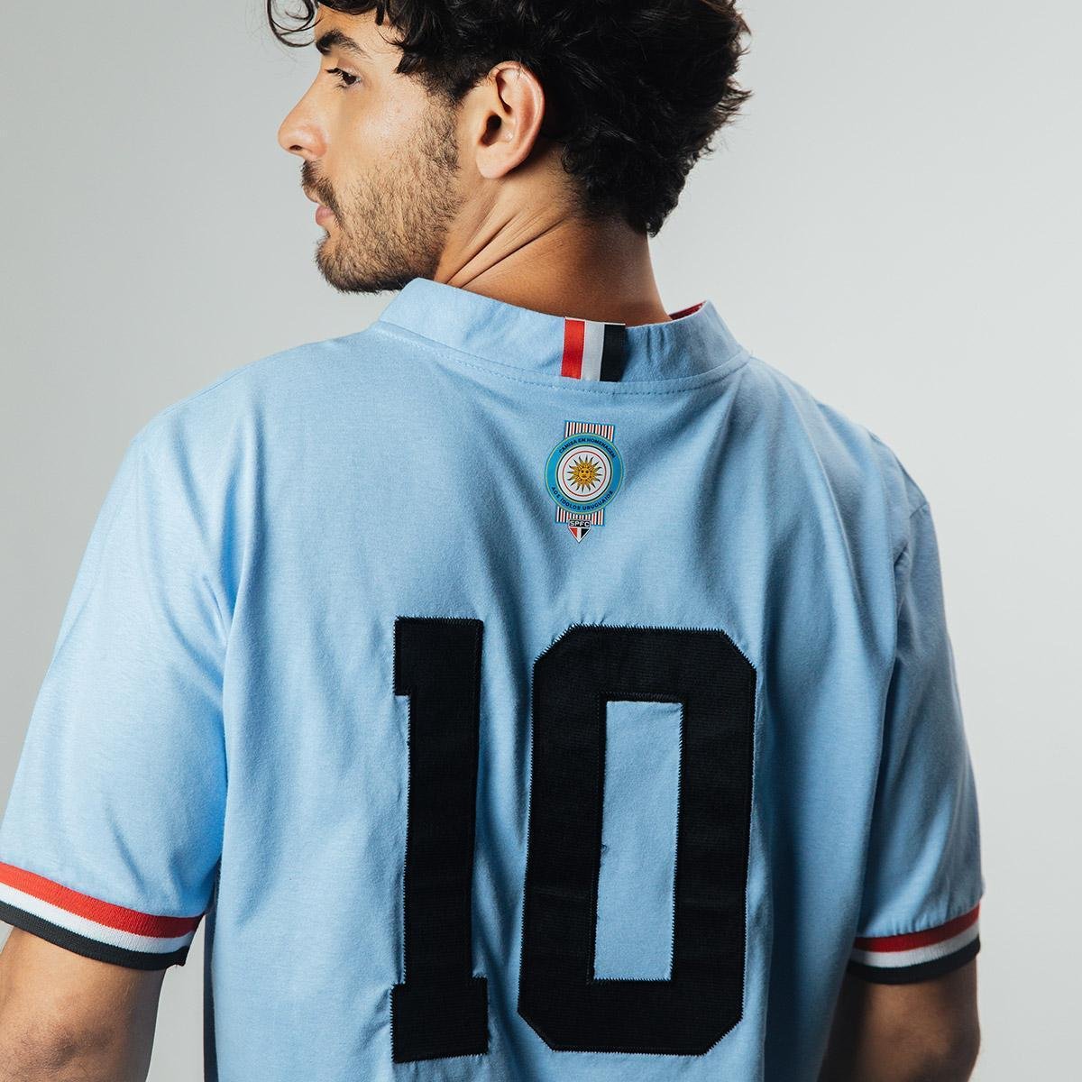 Retrôgol São Paulo Retrô Uruguai Nº 10 Camisa Masculina