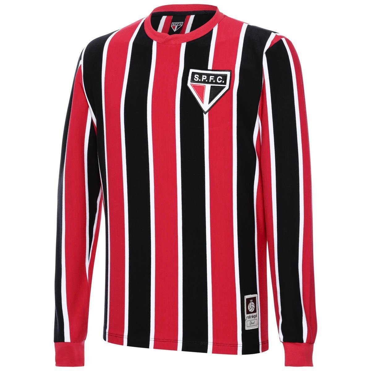 Retrôgol São Paulo 1934 Manga Longa Camisa Retrô Masculina
