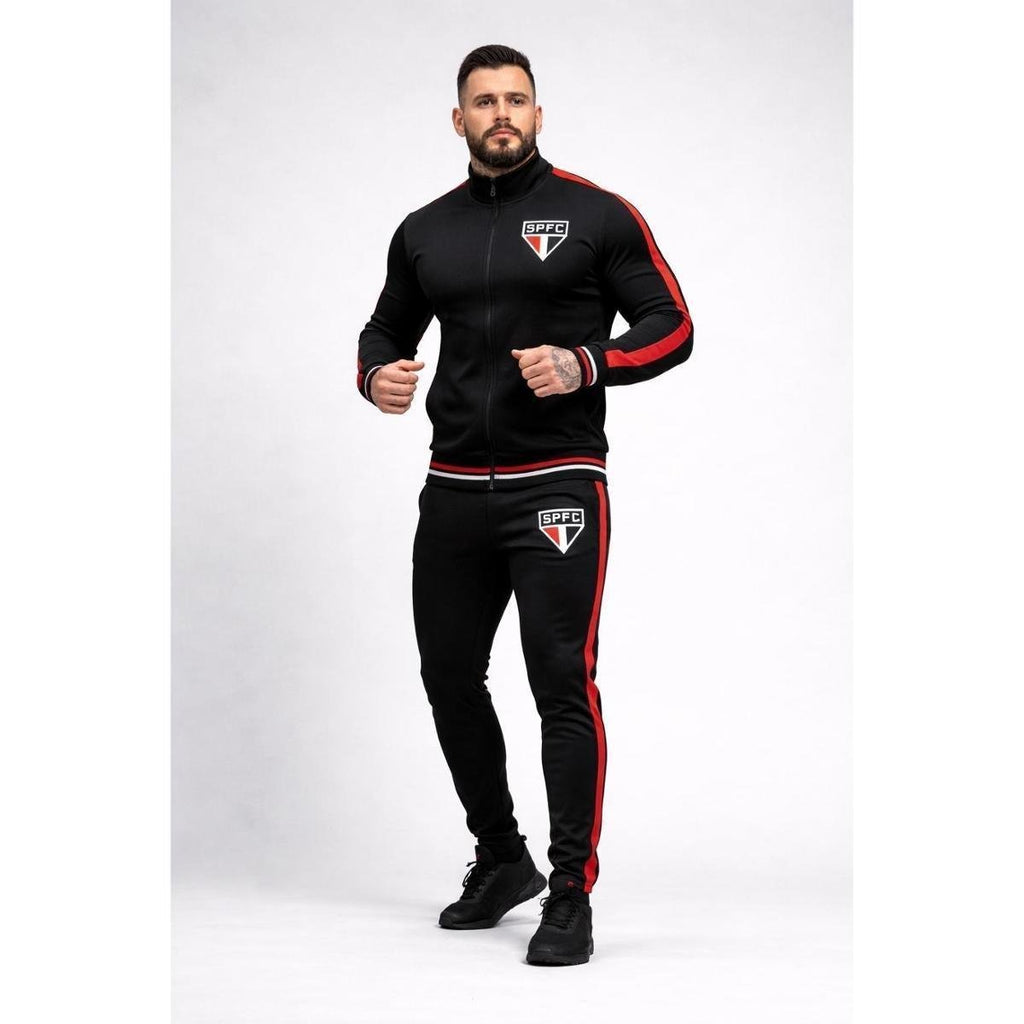 SPR São Paulo Escudo Bordado Agasalho Conjunto Masculino