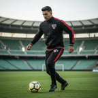 SPR São Paulo Escudo Bordado Agasalho Conjunto Masculino