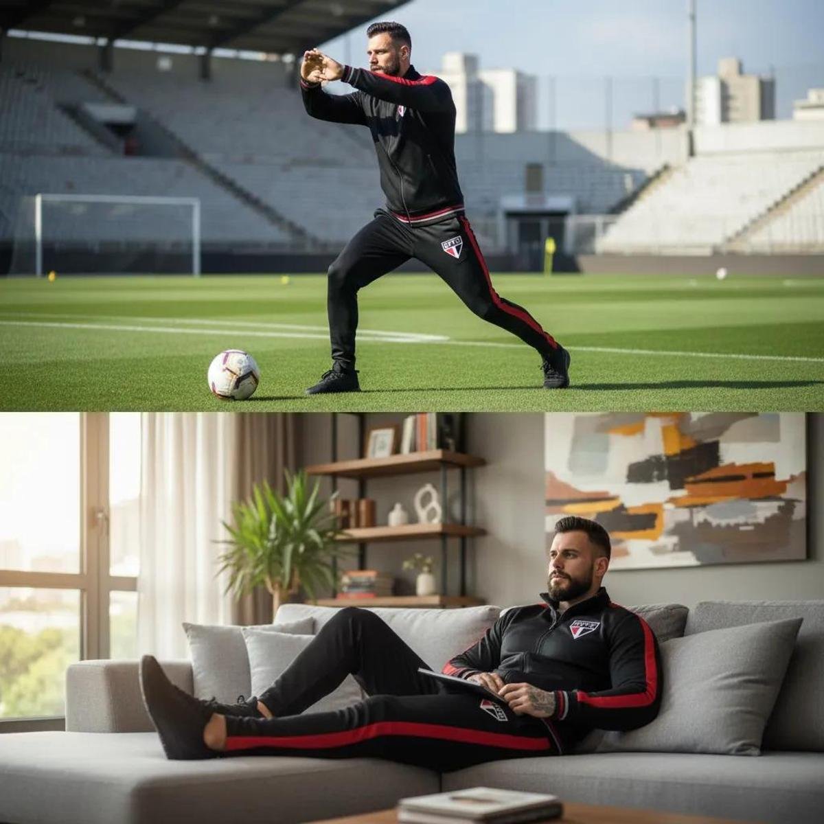 SPR São Paulo SPFC Oficial Esportivo Agasalho Masculino