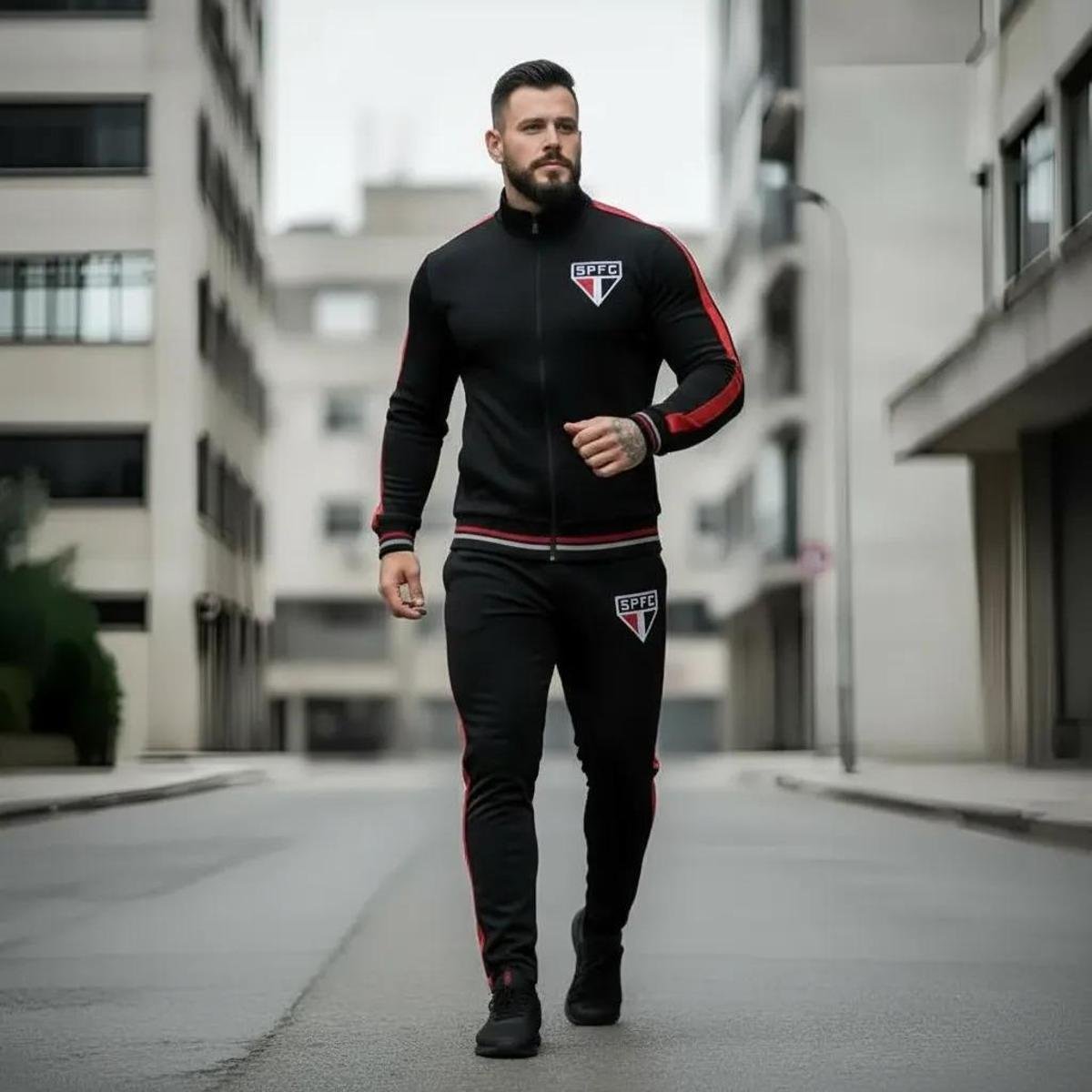 SPR São Paulo SPFC Oficial Esportivo Agasalho Masculino