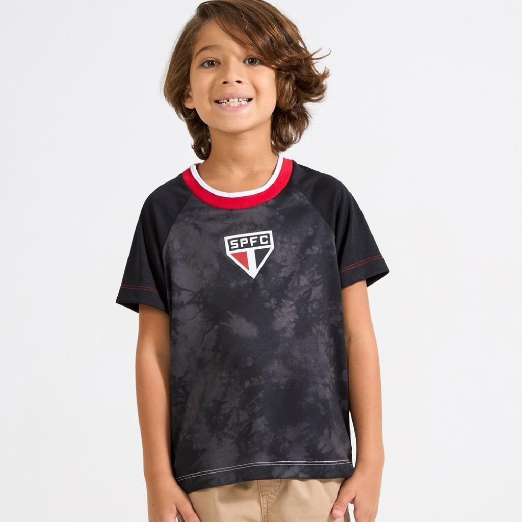 Camisa São Paulo Basic Trança Infantil Braziline Torcedor
