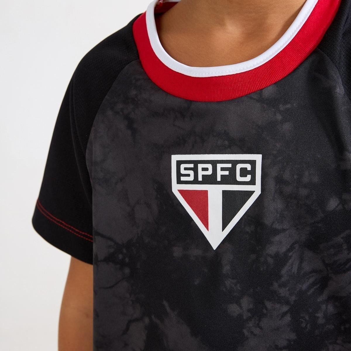 Camisa São Paulo Basic Trança Infantil Braziline Torcedor