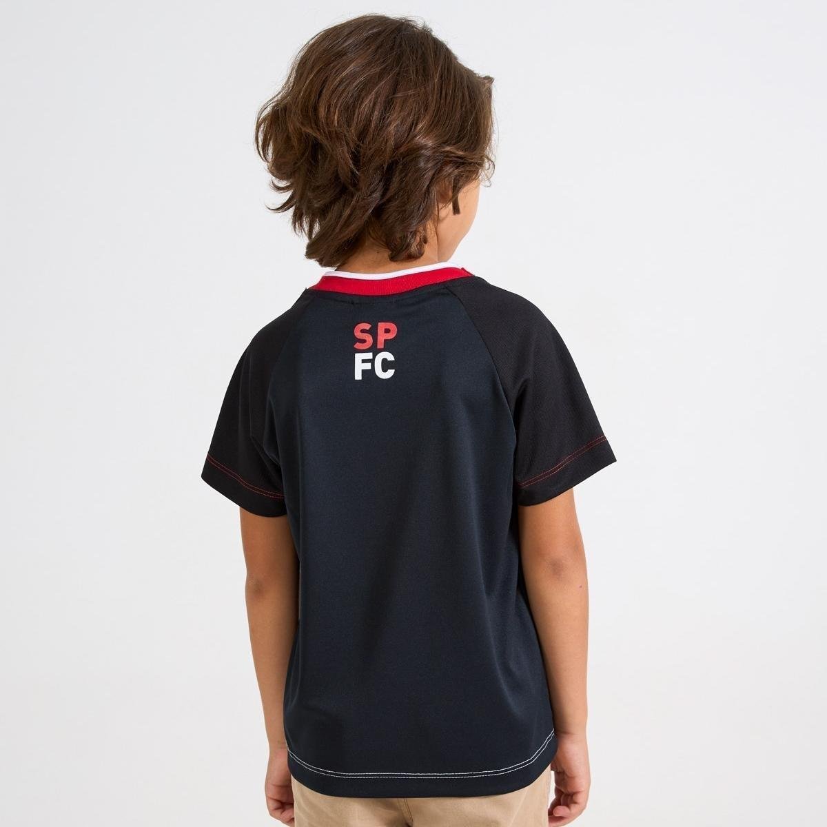 Camisa São Paulo Basic Trança Infantil Braziline Torcedor