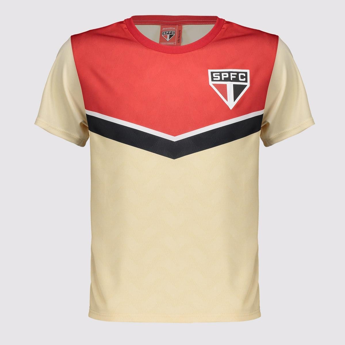 Camisa São Paulo Fundamento Infantil Braziline Torcedor