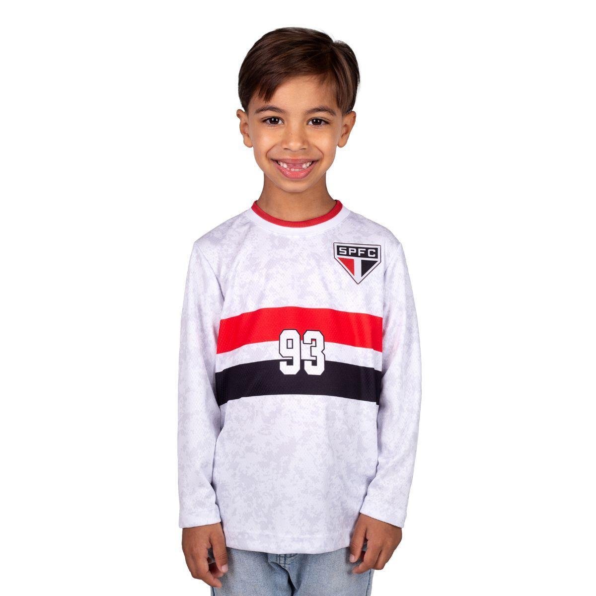 Camisa São Paulo Domain 93 Infantil Hyperbole Torcedor