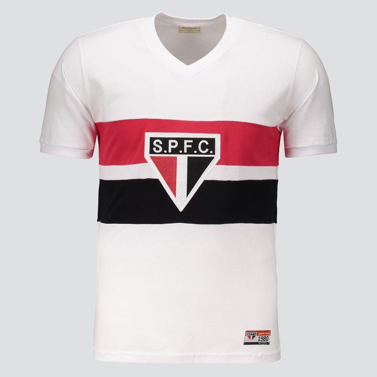 Camisa São Paulo Retrô 1980 Paulistão Masculina RetrôMania
