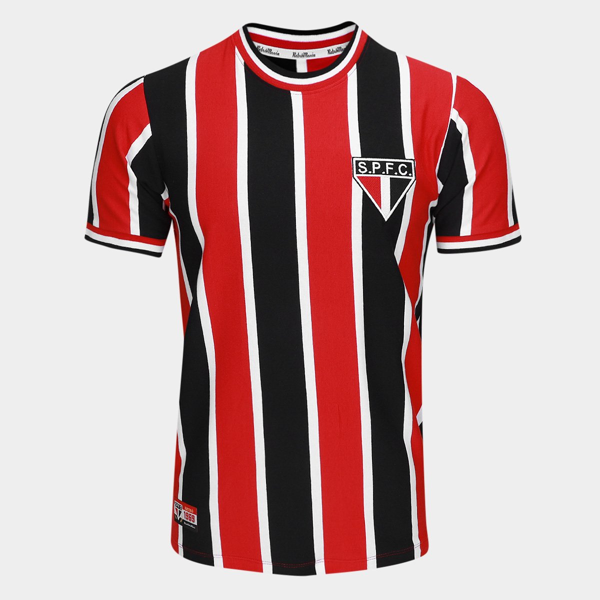 Retro Mania São Paulo 1969 Listrada Camisa Retrô Masculina