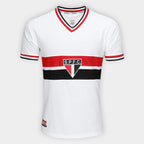 RetrôMania São Paulo 1969 Camisa Retrô Branca Masculina